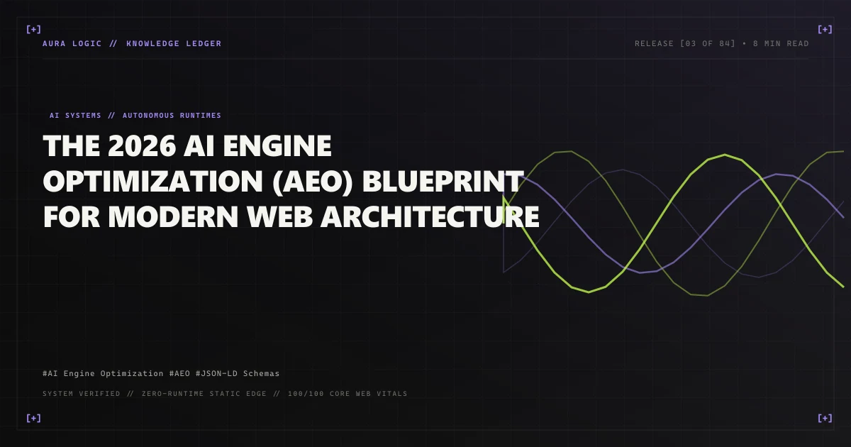 The 2026 AI Engine Optimization (AEO) Blueprint for Modern Web Architecture