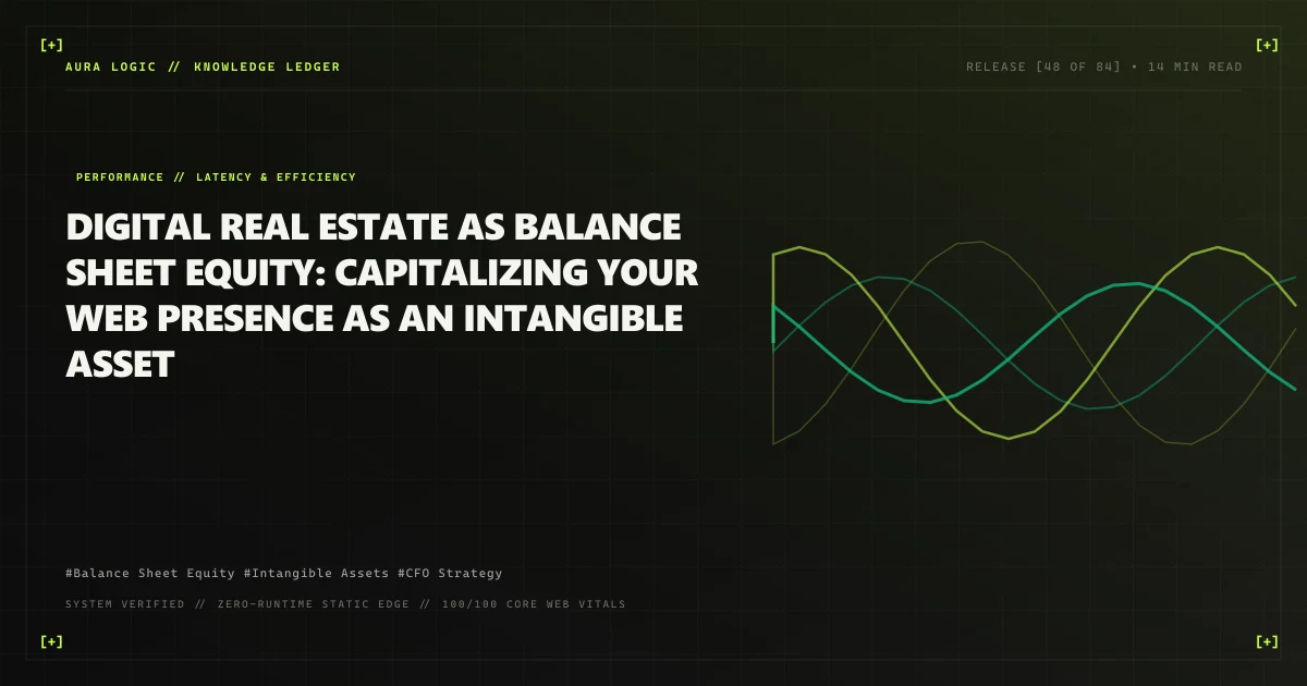 Digital Real Estate as Balance Sheet Equity: Capitalizing Your Web Presence as an Intangible Asset