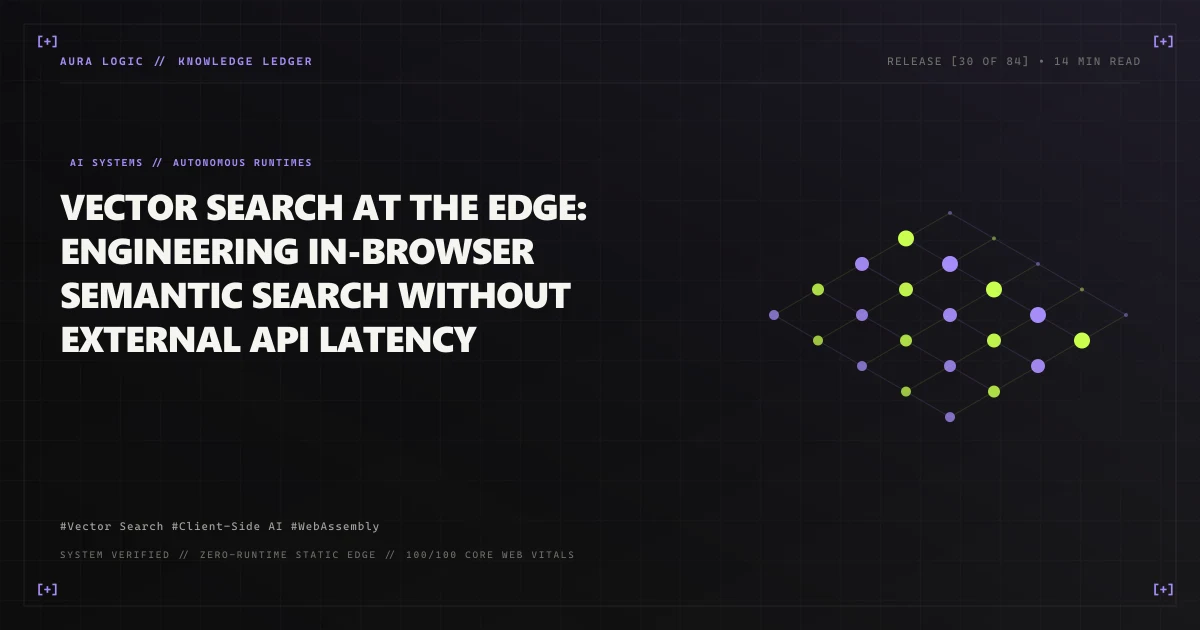 Vector Search at the Edge: Engineering In-Browser Semantic Search Without External API Latency