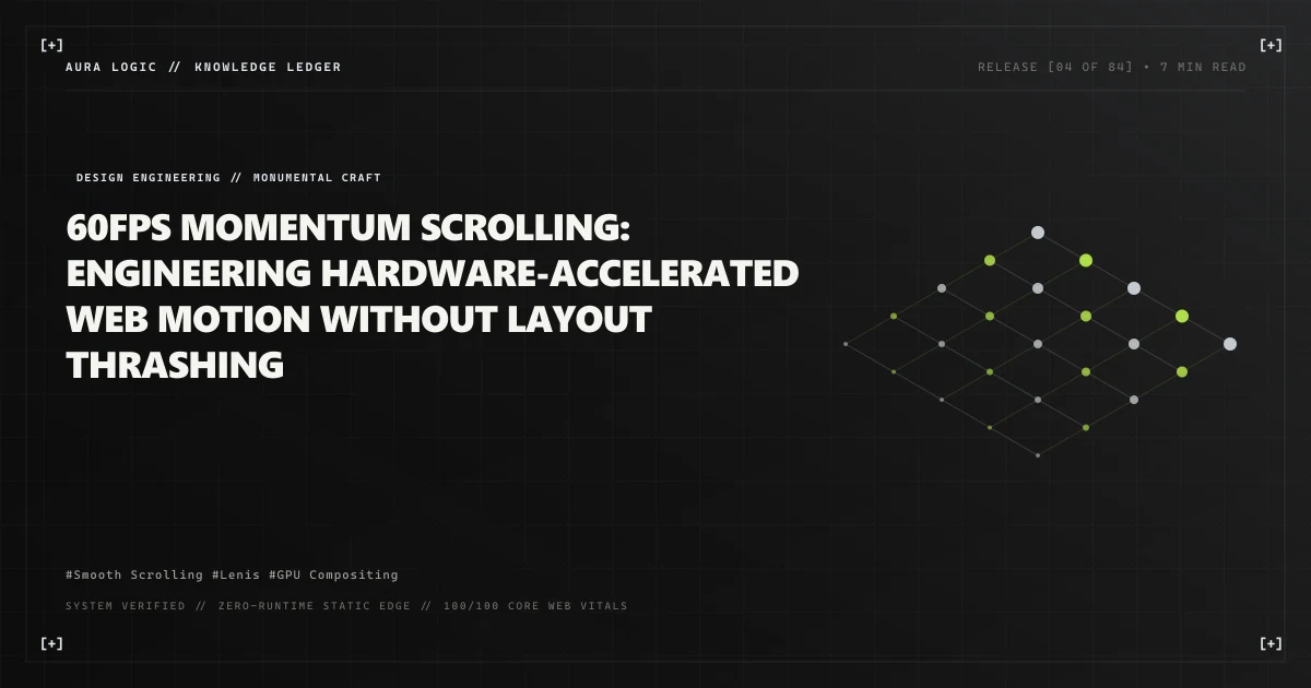 60fps Momentum Scrolling: Engineering Hardware-Accelerated Web Motion Without Layout Thrashing