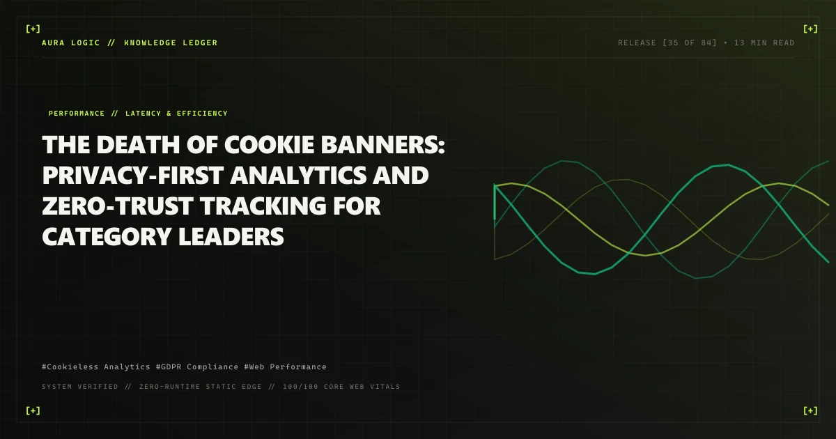 The Death of Cookie Banners: Privacy-First Analytics and Zero-Trust Tracking for Category Leaders