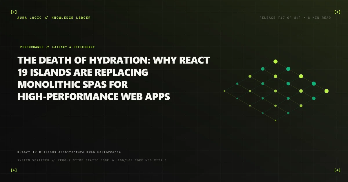 The Death of Hydration: Why React 19 Islands are Replacing Monolithic SPAs for High-Performance Web Apps