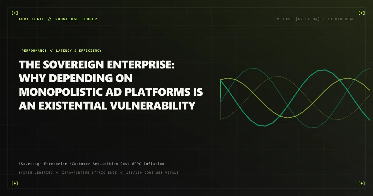 The Sovereign Enterprise: Why Depending on Monopolistic Ad Platforms Is an Existential Vulnerability