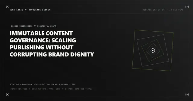 Keeping Website Content Consistent — cover card with nested rotated squares