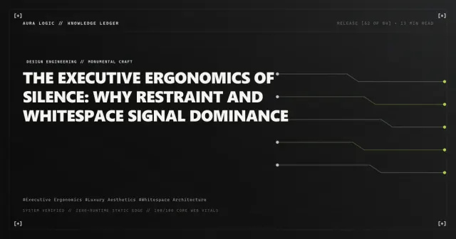 Using Space to Make Your Website Clearer — cover card with parallel circuit traces