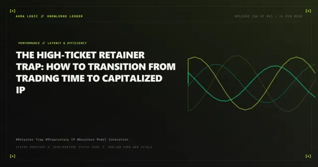 Project Work, Retainers and Reusable Tools — cover card with overlapping wave lines