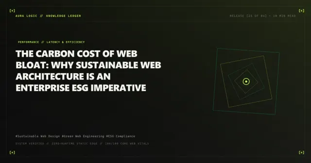 Reducing Website Data and Resource Use — cover card with nested rotated squares