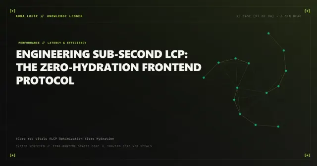 Improving Largest Contentful Paint — cover card with a constellation of connected points