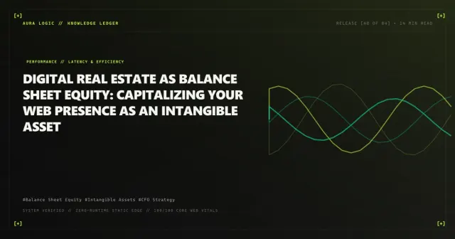 Understanding the Business Value of Your Website — cover card with overlapping wave lines