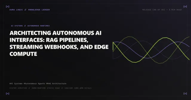 Website AI: Retrieval, Workflows and Safeguards — cover card with overlapping wave lines