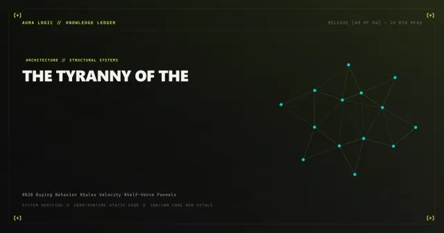 Giving Website Visitors Useful Contact Options — cover card with a constellation of connected points